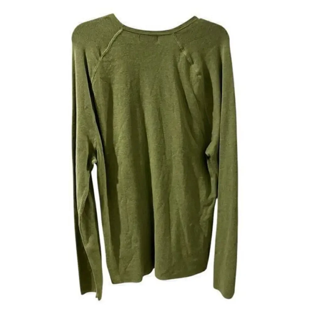 Banana Republic Men’s Avacado Green Pullover Sweater Preppy Old Money Size XL